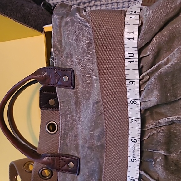 Canvas cross body bag - Picture 5 of 6